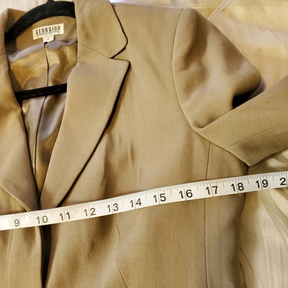 VTG Georgiou Studio Wool Blend Blazer Size 6 Business Career Professional - Picture 8 of 12